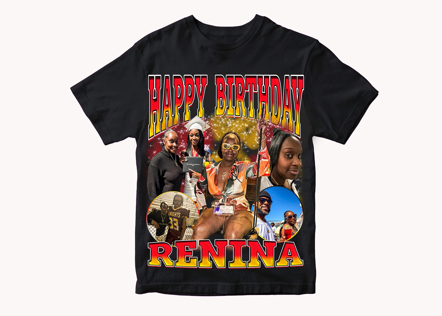Custom Birthday Collage Heat Transfer