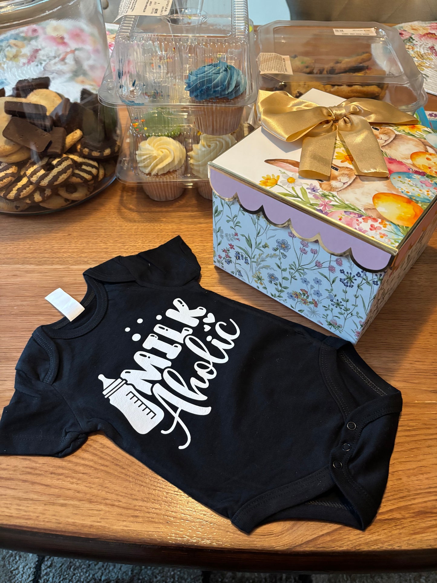 Milk Aholic Baby Onesie
