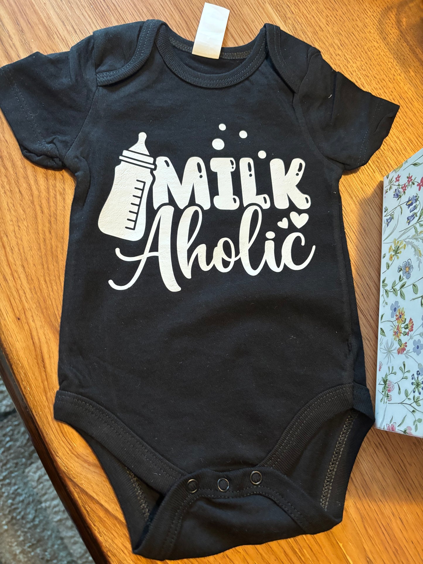 Milk Aholic Baby Onesie