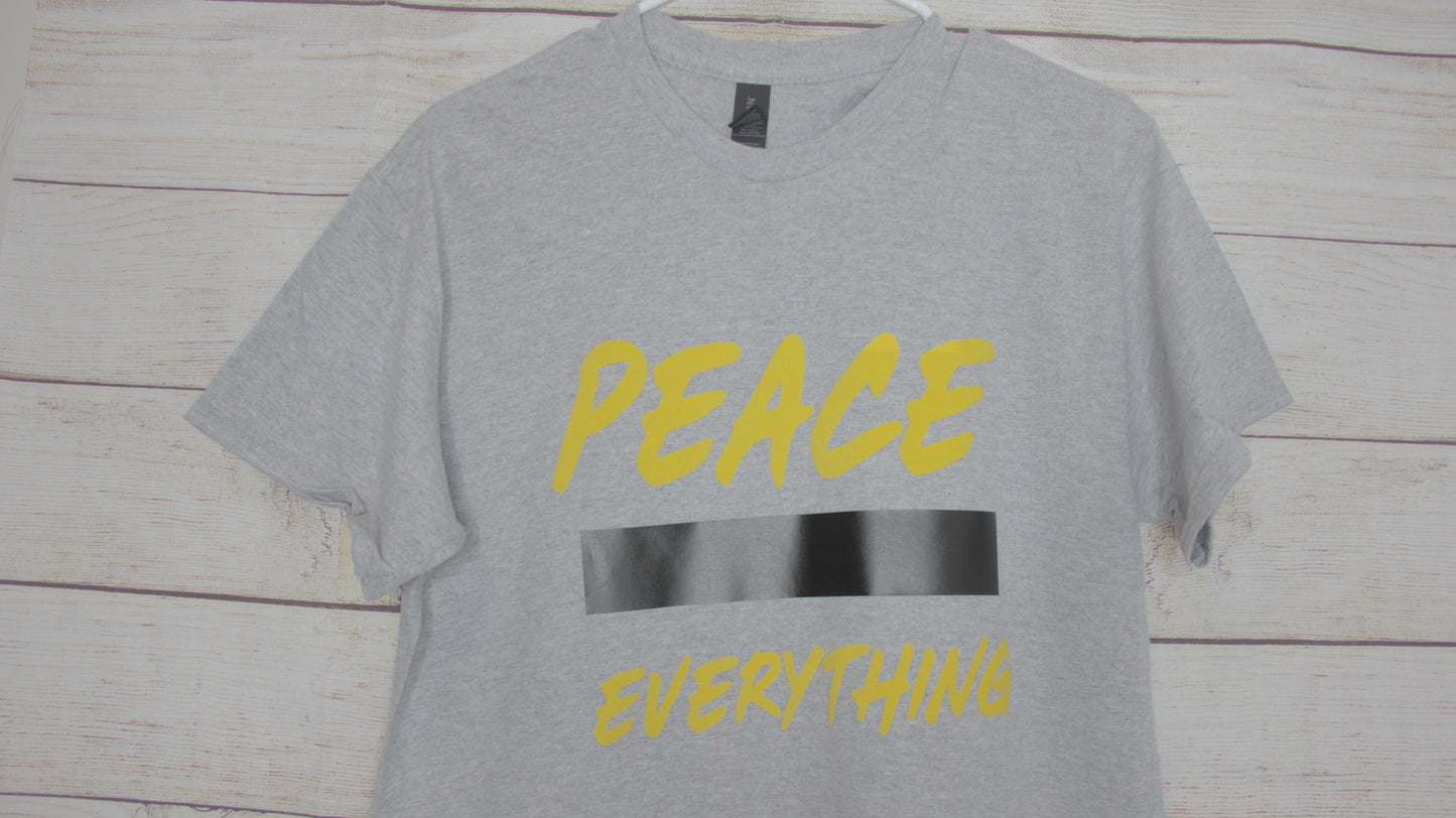 Peace Over Everything T-SHIRT GREY